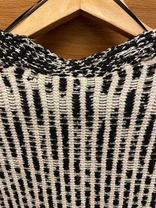 Chaqueta Zara Tweed Negra y Blanca