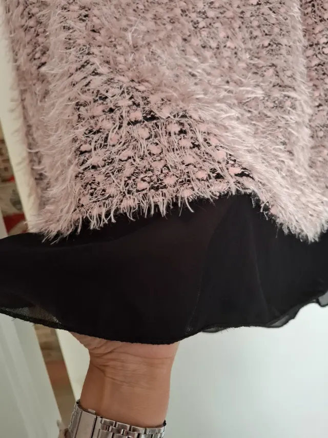 Busa Jersey Rosa y Negro Talla Única