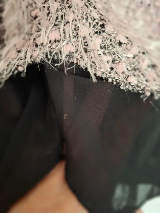 Busa Jersey Rosa y Negro Talla Única