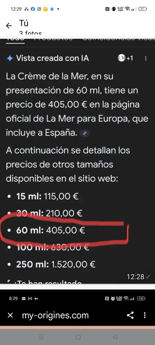 Crema La Mer 100ml Nueva