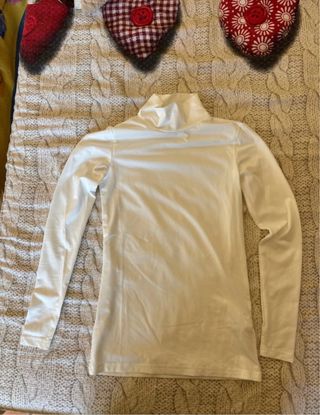 Maglietta collo alto bianca