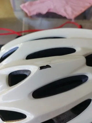 Casco blanco de bicicleta para adulto L/XL