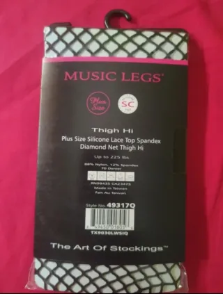 Medias sexy de red  talla grande