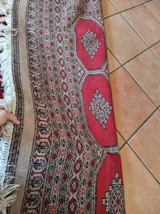 Tappeto persiano annodato a mano in seta seta e la