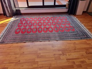 Tappeto persiano annodato a mano in seta seta e la