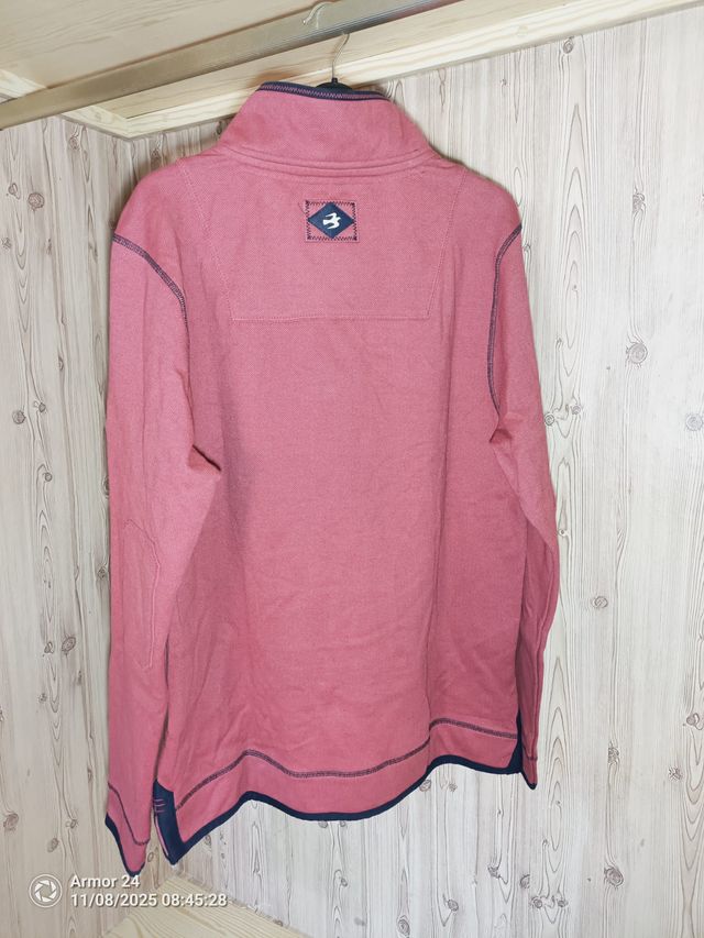 Sudadera Brakeburn Roja Cuello Cremallera