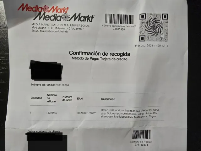 Ratón Logitech MX Master 3S EN GARANTÍA