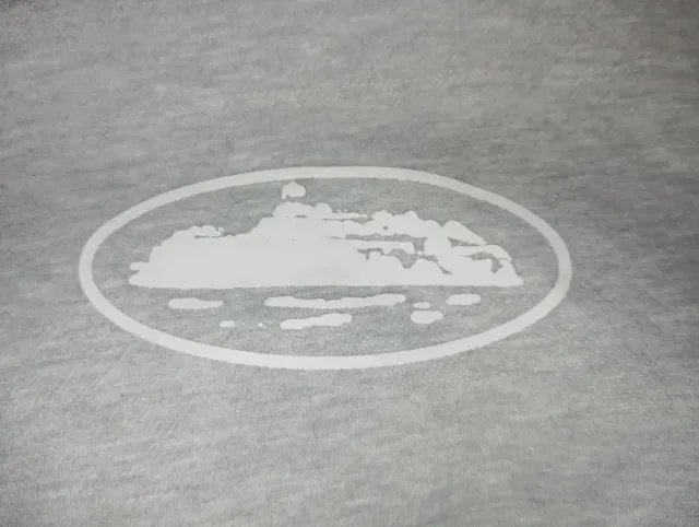 Sudadera Corteiz gris con cremallera y capucha