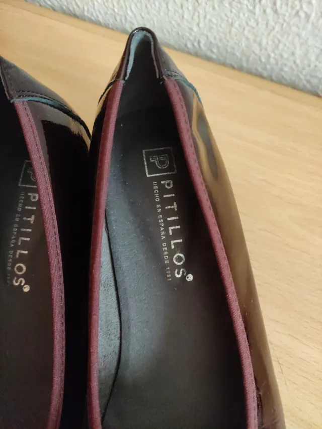 Zapatos Pitillos Burdeos Mujer Talla 40