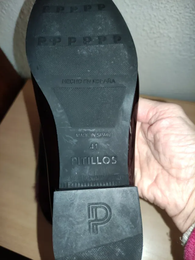 Zapatos Pitillos Burdeos Mujer Talla 40