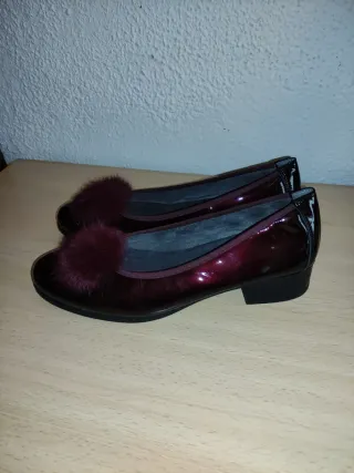 Zapatos Pitillos Burdeos Mujer Talla 40