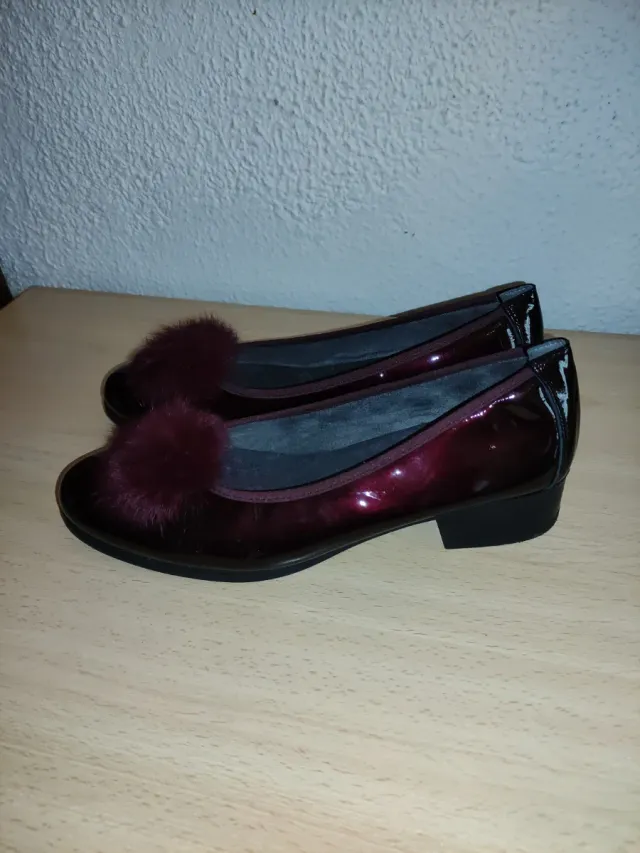 Zapatos Pitillos Burdeos Mujer Talla 40
