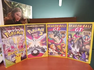 VHS Dragon Ball GT y Pokémon 4 películas en total