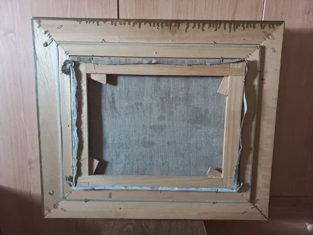 Cuadro Casa de Campo Junto al lago