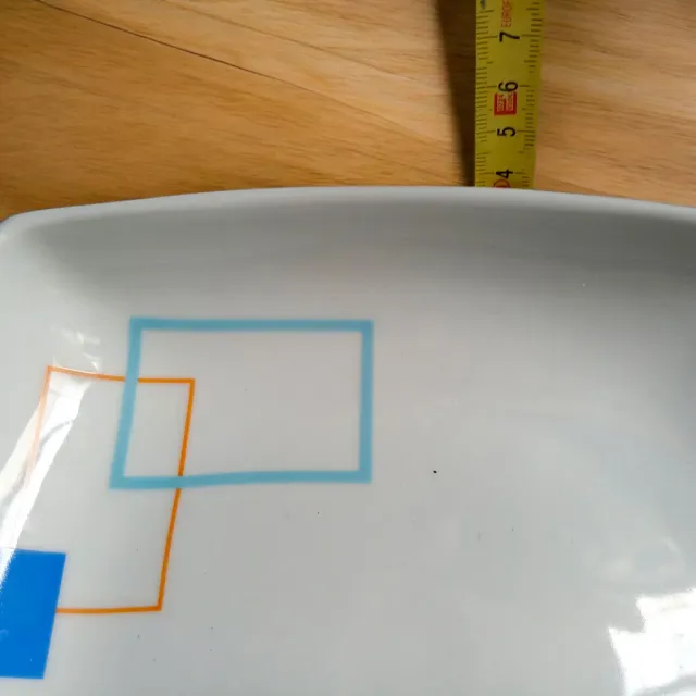 Set 5 Platos Cuadrados Cerámica