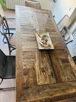 Mesa Comedor Madera Maciza Natural Preciosa