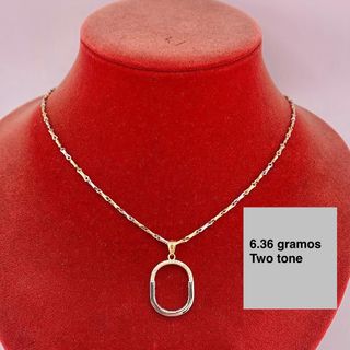Collar 18k dos tonos 6.36 gramos