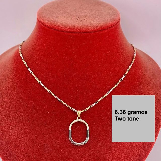 Collar 18k dos tonos 6.36 gramos