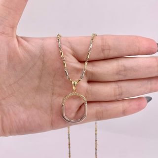 Collar 18k dos tonos 6.36 gramos