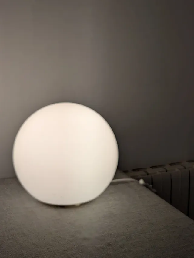 Lámpara de mesa esférica de vidrio 25 CM