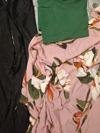 Top lencero negro con encaje talla 42