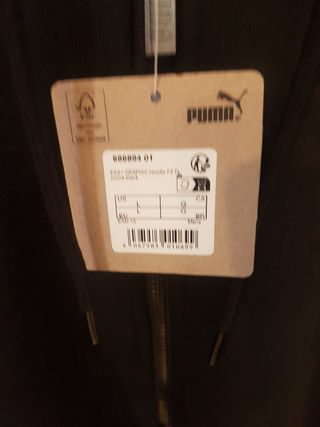 Puma * Felpa invernale con cappuccio full zip Tg L