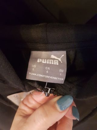 Puma * Felpa invernale con cappuccio full zip Tg L