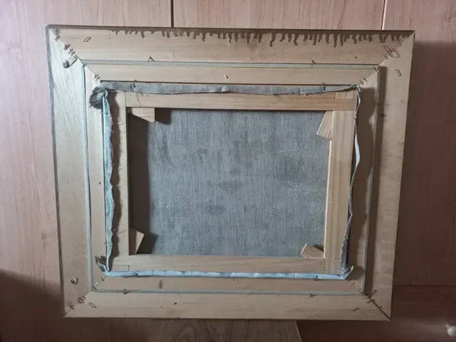 Cuadro paisaje con el castillo de fondo