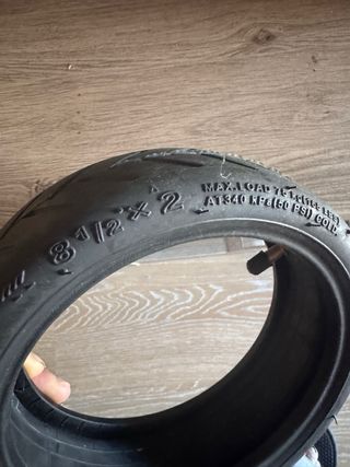 rueda y Cámara de aire patinete Xiaomi 8