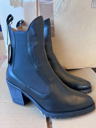 Botas Chelsea Piel Negra Tacón núm 39 y 41