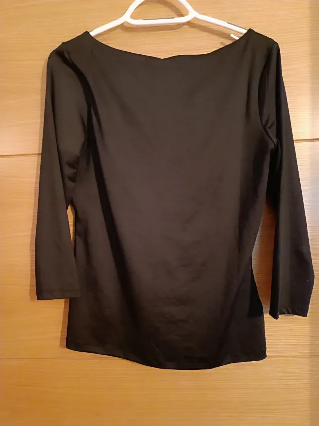 Camiseta negra licra manga 3/4