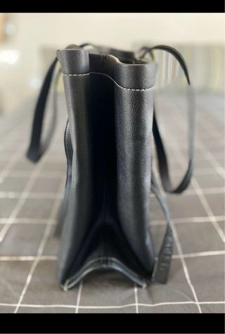 Borsa shopper Calvin Klein similpelle nera