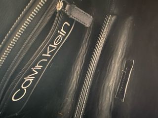 Borsa shopper Calvin Klein similpelle nera