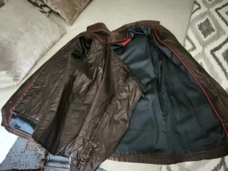 Chaqueta Cuero Carolina Herrera Talla 42