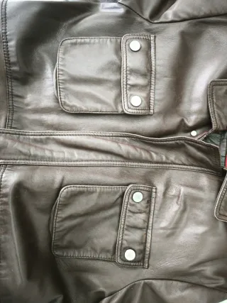 Chaqueta Cuero Carolina Herrera Talla 42