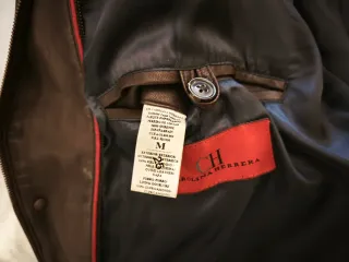 Chaqueta Cuero Carolina Herrera Talla 42