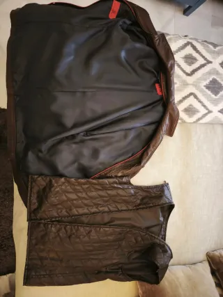 Chaqueta Cuero Carolina Herrera Talla 42