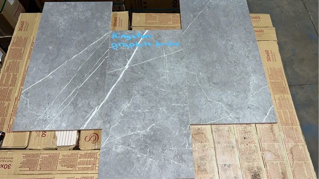 Lote Azulejo Kingston Graphite Brillo 30x60