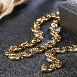 Cadena calabrote dorada