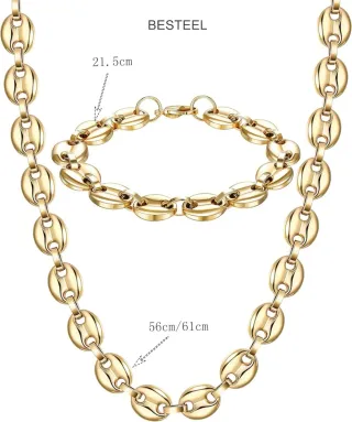 Cadena calabrote dorada