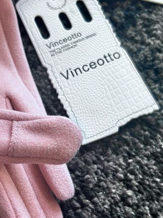 Guantes Vincetto rosas con pelo a estrenar.