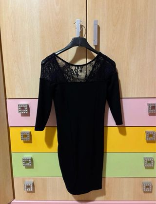 Tubino nero con pizzo