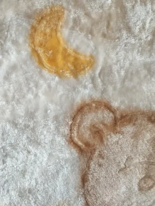 Manta bebé cuna osito y luna