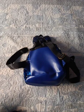 Mochila lentejuelas azul orejas