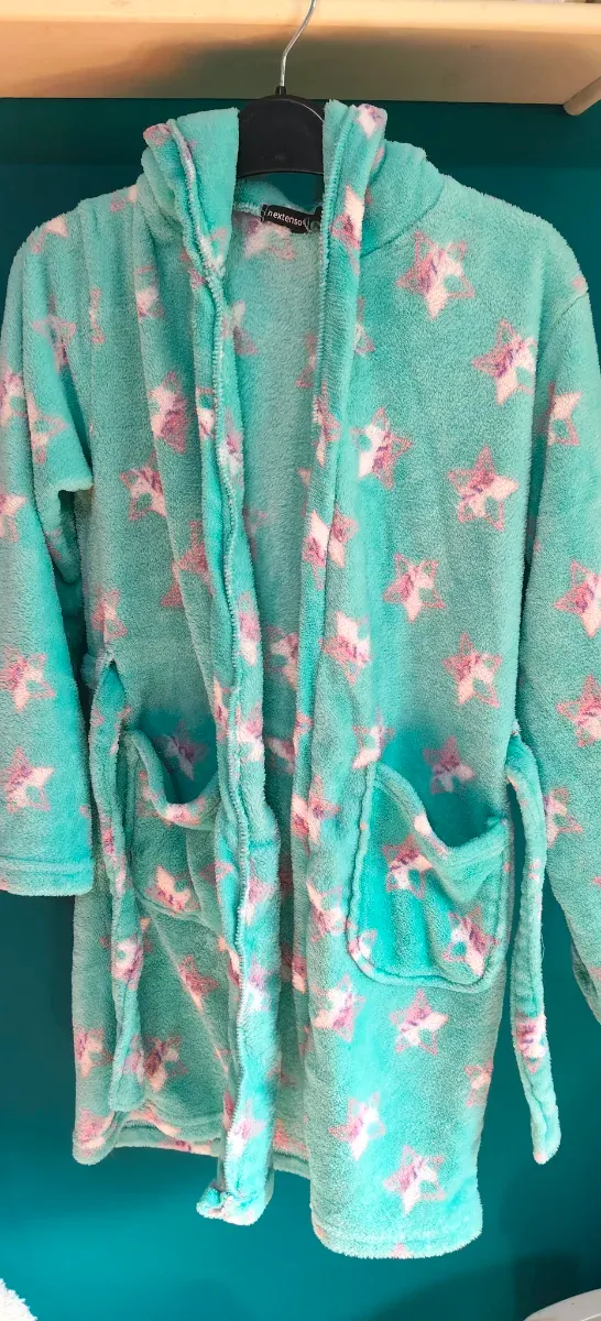 Bata infantil unicornios rosa y turquesa