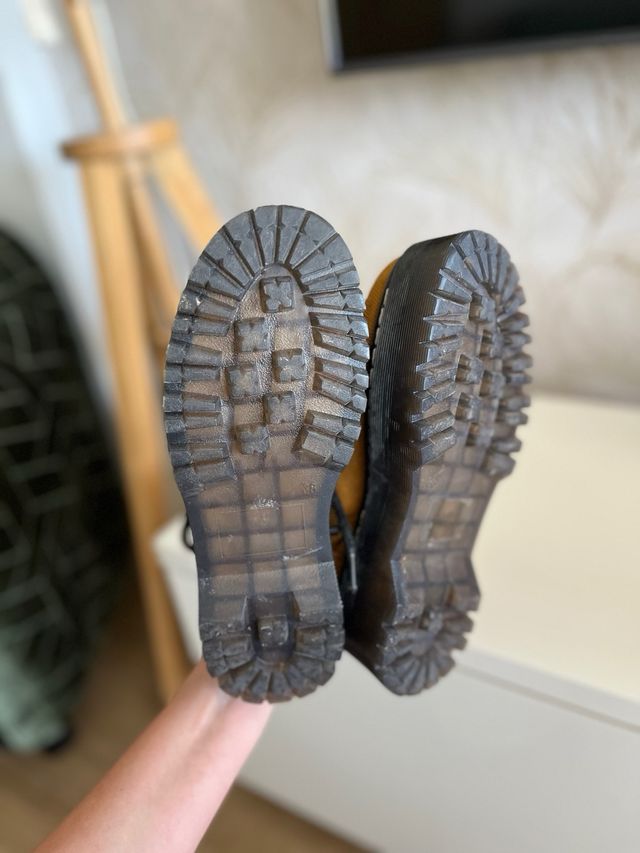 Botas militares Coolway pana mostaza