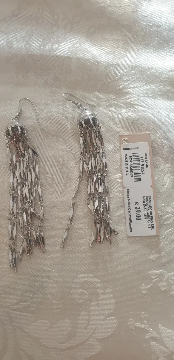 Orecchini Oric Cheng in Rame Argentato