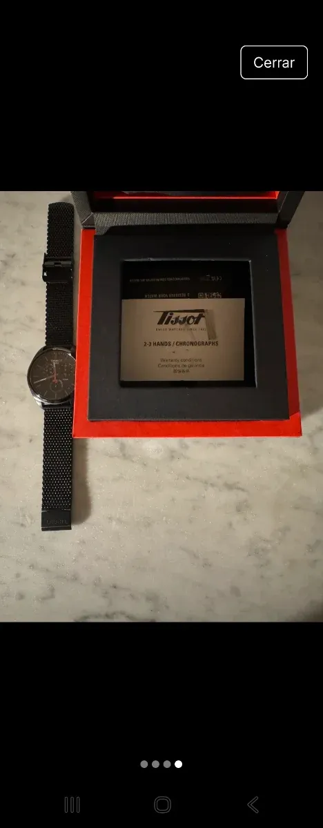 Reloj Tissot Negro Malla