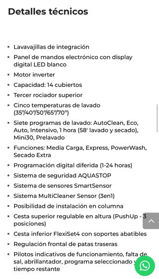 Lavavajillas Teka DFI 46700 - (NUEVO)