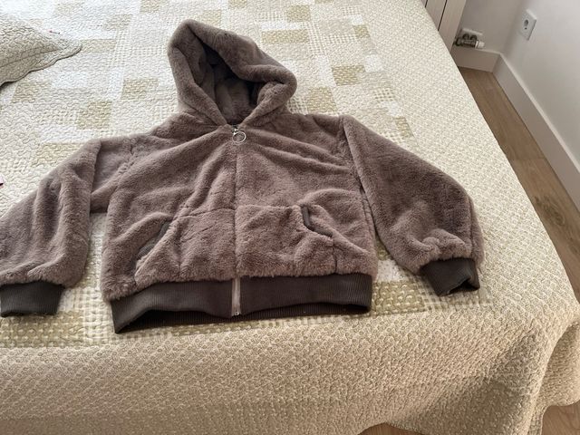 Cazadora pelito gris talla L